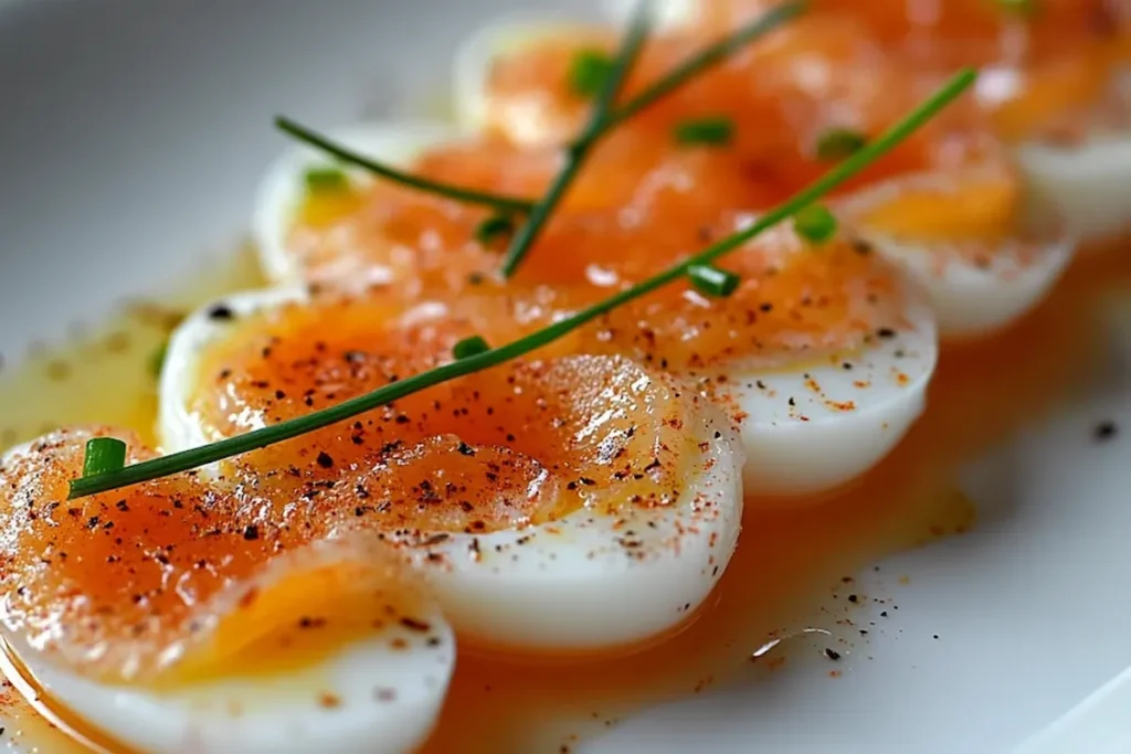 Deviled pickled quail eggs recipe