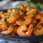 Golden fried fantail shrimp