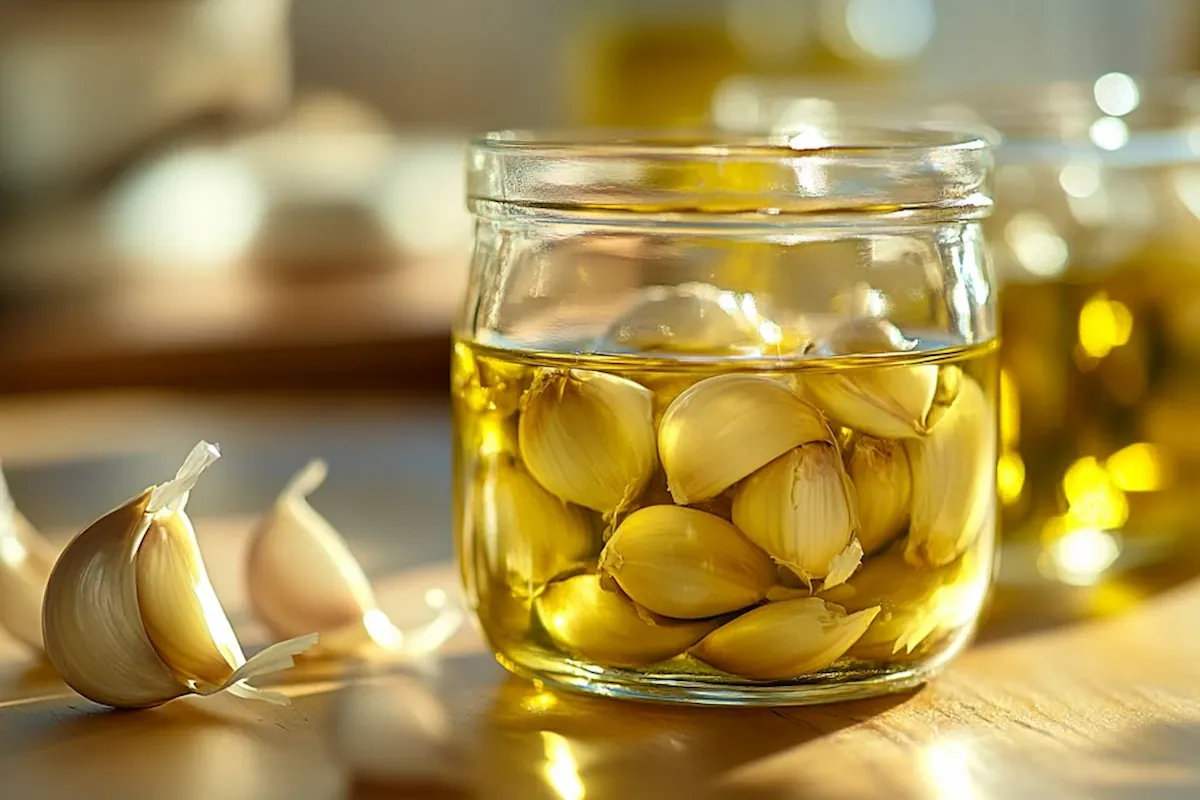 How long will fresh garlic last in olive oil