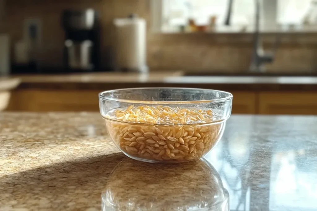 Soaking wheat berries for bread preparation