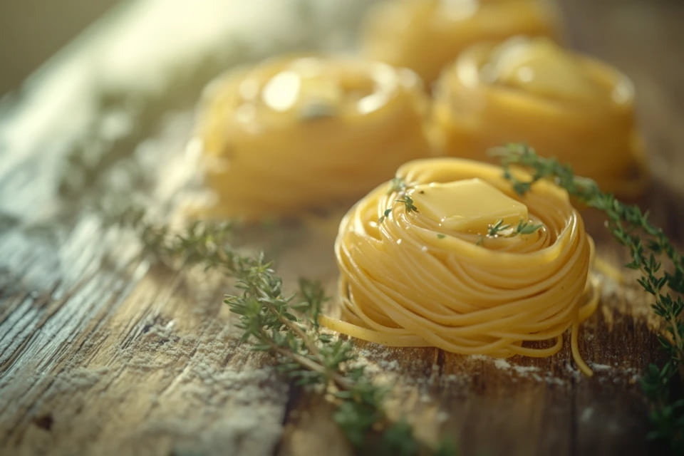 Tagliolini with butter and herbs