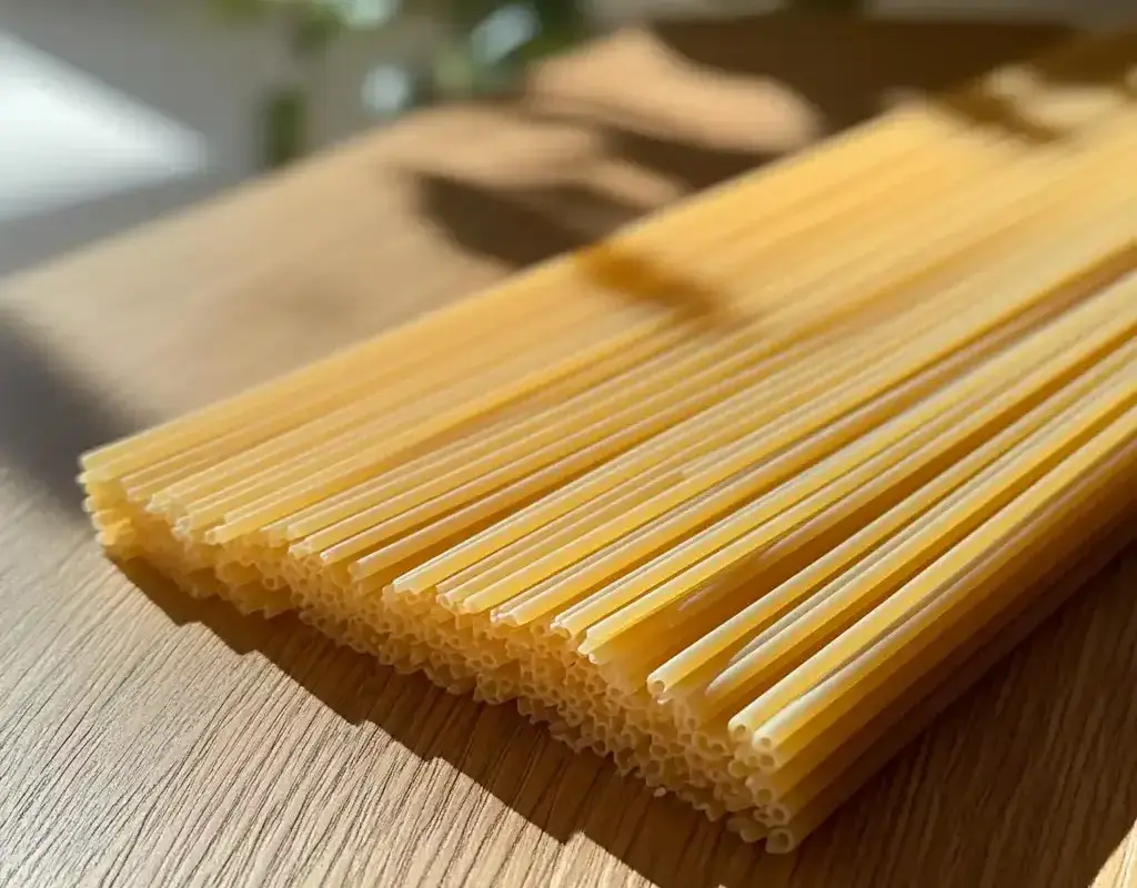 Freshly cooked Tagliolini pasta