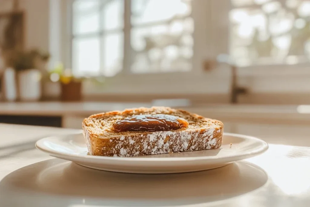 Wheatberry bread toast with toppings