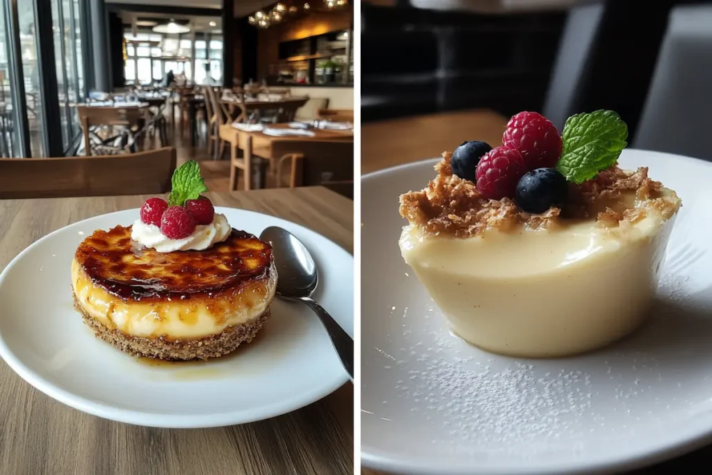 difference between crème brûlée and custard